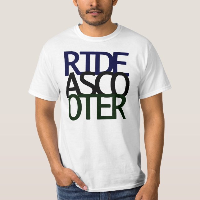 Reiten Sie einen Roller! T-Shirt (Vorderseite)
