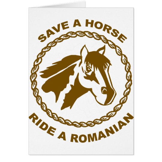Reiten Sie einen Rumänen Karte