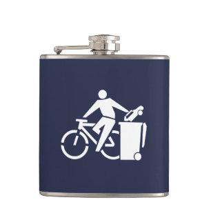 Reiten Sie Ihr Fahrrad, Trash Ihr Auto Flachmann