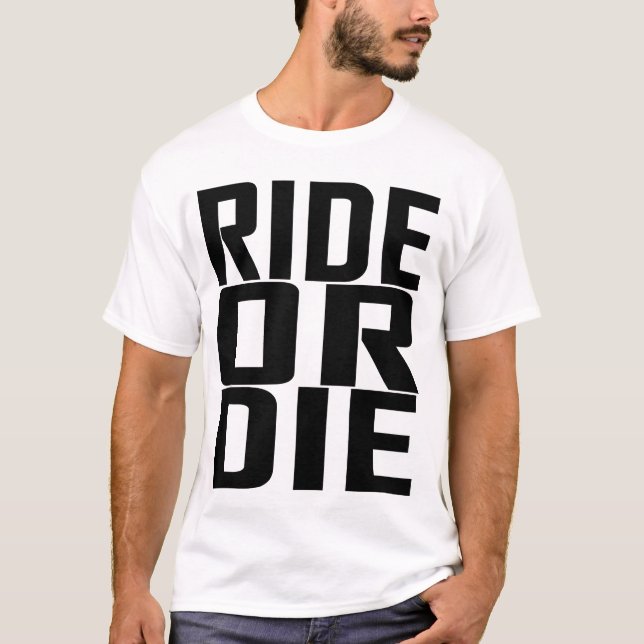 Reiten Sie oder die T-Shirts (Vorderseite)