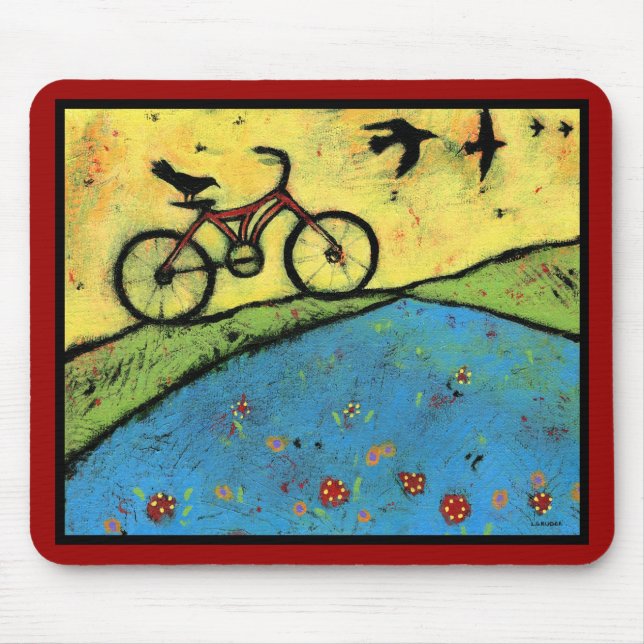 Reiten Sie und fliegen Sie Mausunterlage - 9,25" x Mousepad (Vorne)