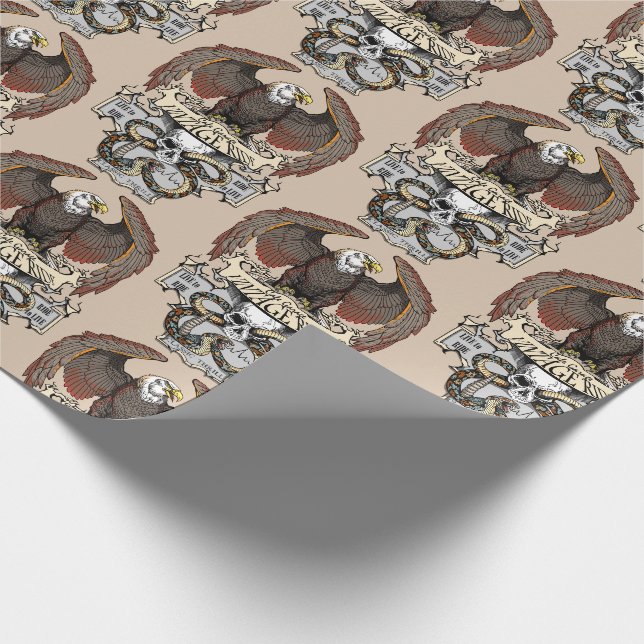 Reiten um zu leben, leben um zu reiten Biker-Desig Geschenkpapier (Ecke)