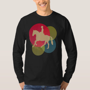 Reiten und Rennen Abstrakt farbenfrohe Minimal T-Shirt
