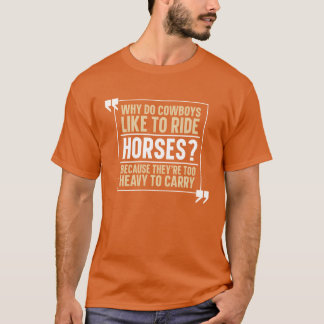 Reiten Unglaublich witzig Ausdauer Reiten T-Shirt