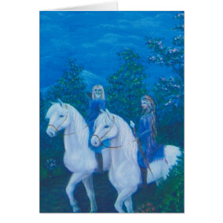 Reiten während des Holzes