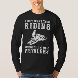"Reiten weg Erwachsener: Die Schneemobile Esca ver T-Shirt