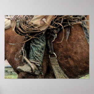 Reiten Western Rodeo Cowboy Poster