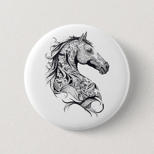 Reiten Wilde Tiere Naturschönheit Kunst, Dichtung Button