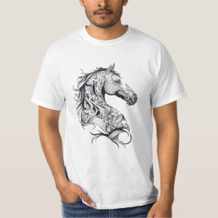 Reiten Wilde Tiere Naturschönheit Kunst, Dichtung  T-Shirt