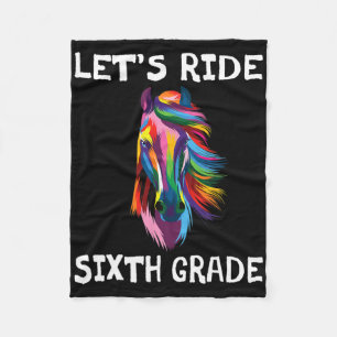 Reiten wir 6. Klasse Sechste Klasse Ck Zur Schule Fleecedecke