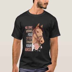Reitende Mädchen Frauen Reitsport Reiten T-Shirt