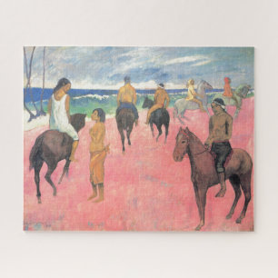 Reiter am Strand Gauguin Tahitian People Malerei