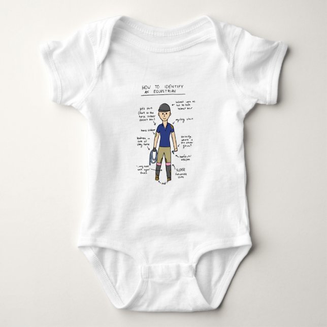 Reiter Baby Strampler (Vorderseite)