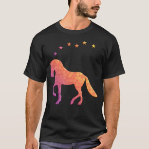 Reiter der geometrischen Reitschule für Pferde und T-Shirt