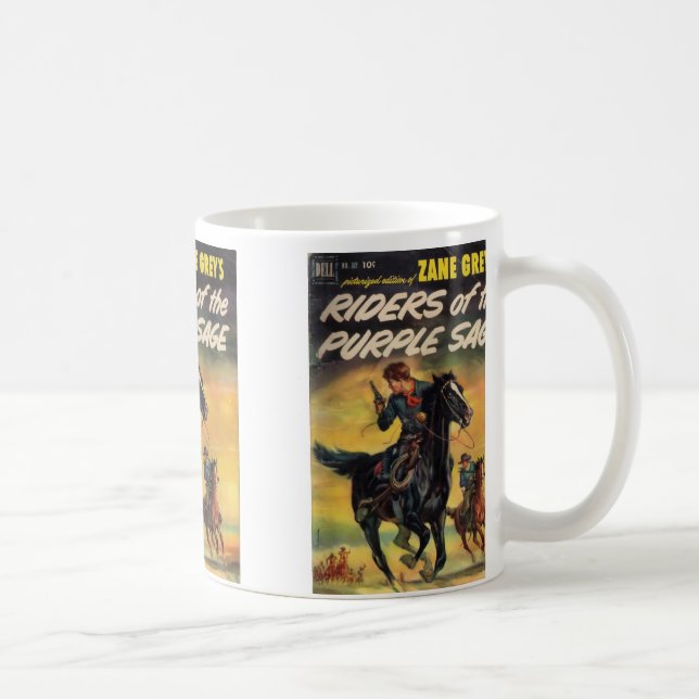Reiter der lila Weide Kaffeetasse (Rechts)