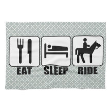 Reiter essen Schlafen Reiten Reiten Rafting Handtu