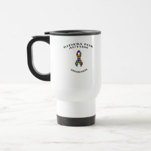 Reiter für Autismus-Bewusstseinsreise-Tasse Reisebecher