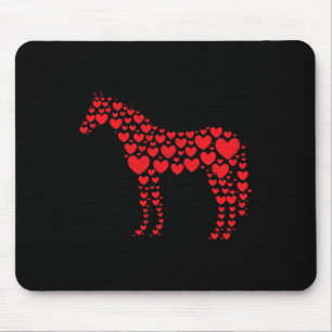 Reiter für Pferde im Lover Herz Mousepad