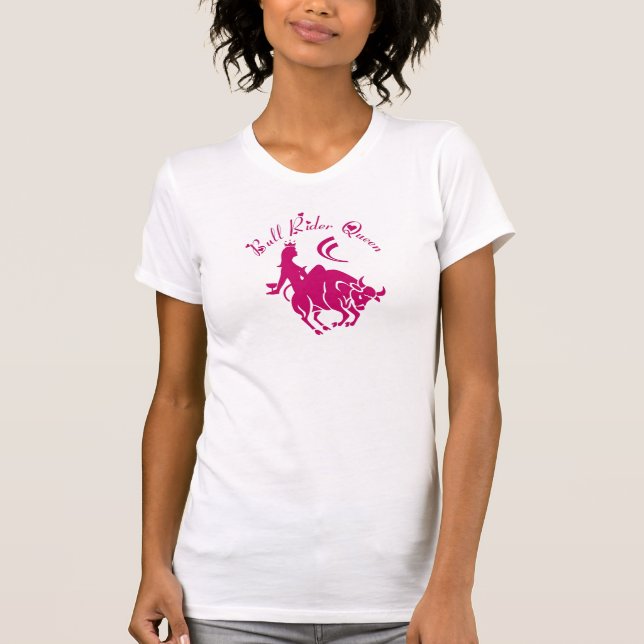 REITER-KÖNIGIN-T - SHIRT DER DAMEN-BULL (Vorderseite)