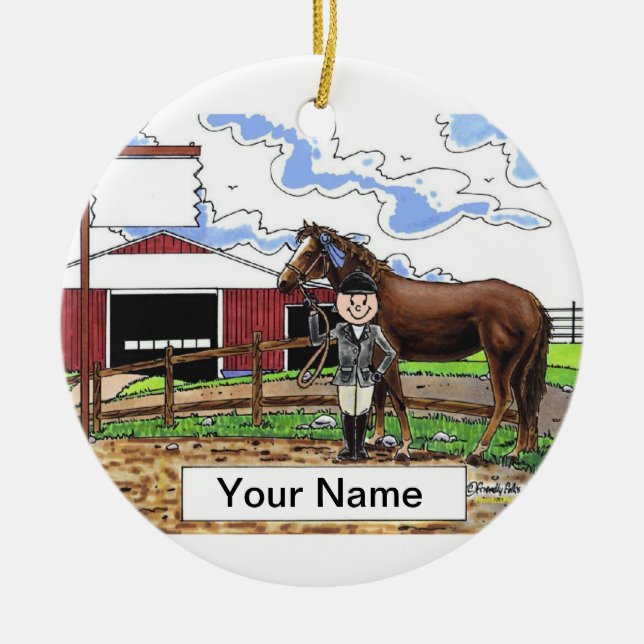 Reiter Lover Keramikornament (Vorne)
