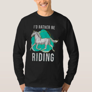 Reiter Pferd Reitsport Tier Pferd T-Shirt