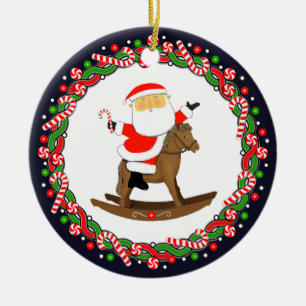 Reiter-Pferd Urlaub Geschenk Keramik Ornament