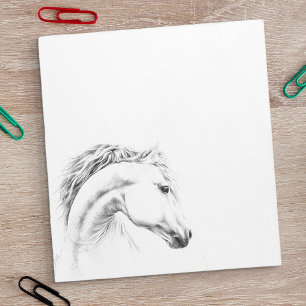 Reiter-Portraitstift-Kunst Notepad Notizblock