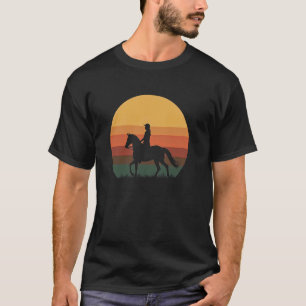 Reiter-Sonnenuntergangs-Kleidung T-Shirt
