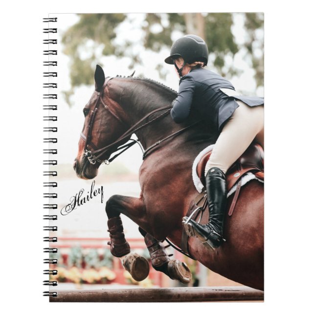 Reiter und Reiter Jumper Reitsport Notizblock (Vorderseite)