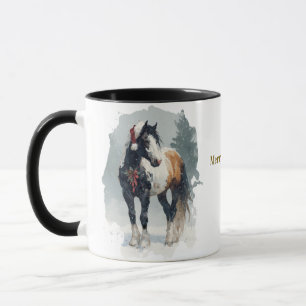 Reiter-Weihnachts-Kaffeetasse Tasse