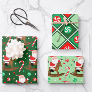 Reiter-Weihnachtsgeschenk Geschenkpapier Set