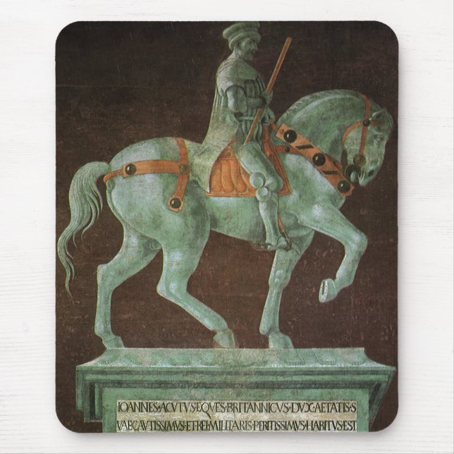Reiterdenkmal an Sir John Hawkwood, Uccello Mousepad (Vorne)