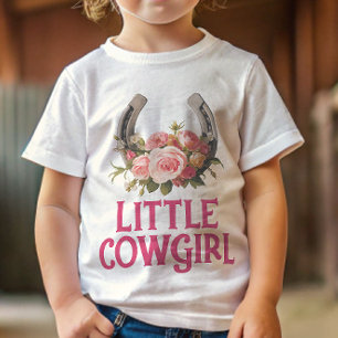 Reiterhof-Babymädchen-Schwangerschaftsankündigung Baby T-shirt