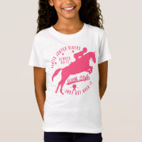 Reiterjäger-Pullover-Pferdet-shirt Rosa-Logo