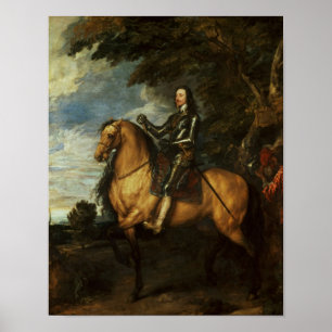Reiterporträt von Charles I c.1637-38 Poster