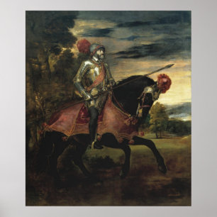 Reiterporträt von Charles V Poster