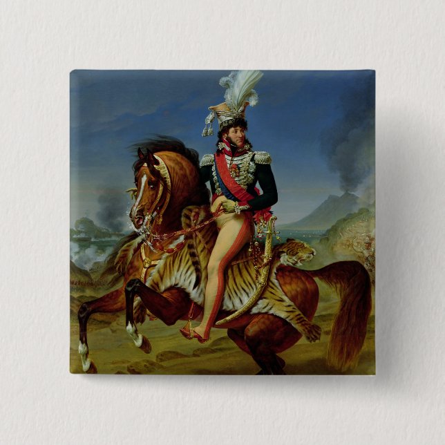 Reiterporträt von Joachim Murat 1812 Button (Vorderseite)