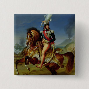 Reiterporträt von Joachim Murat 1812 Button