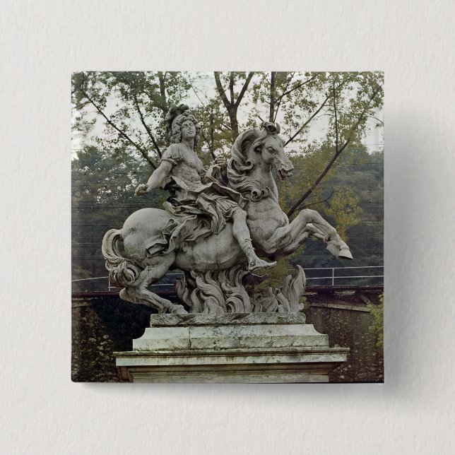 Reiterporträt von Louis XIV 2 Button (Vorderseite)