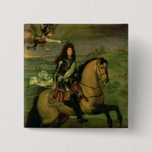Reiterporträt von Louis XIV Button