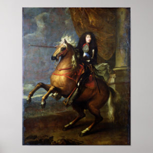 Reiterporträt von Louis XIV c.1668 Poster