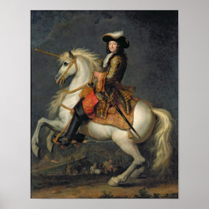 Reiterporträt von Louis XIV Poster