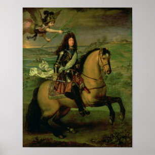 Reiterporträt von Louis XIV Poster