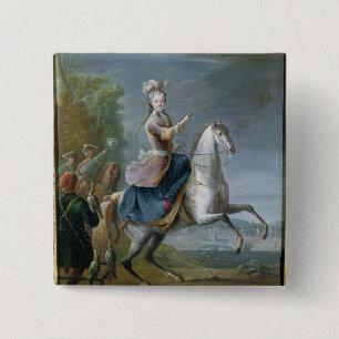 Reiterporträt von Maria Leszczynska Button