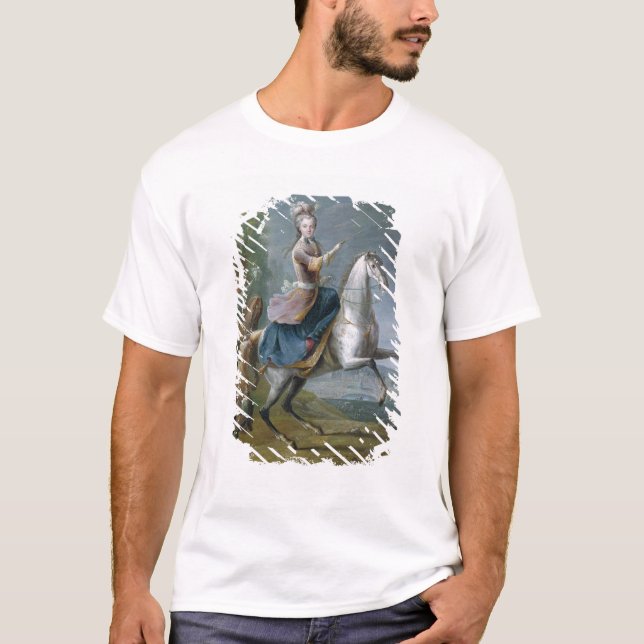 Reiterporträt von Maria Leszczynska T-Shirt (Vorderseite)