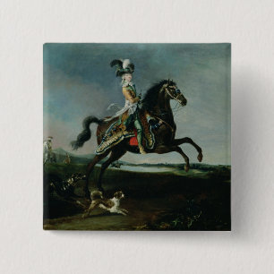 Reiterporträt von Marie-Antoinette Button