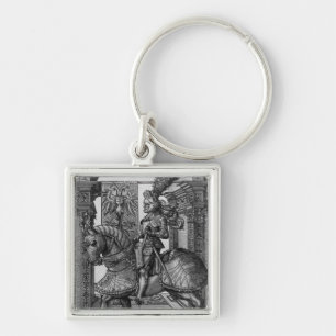 Reiterporträt von Maximilian I c.1508 Schlüsselanhänger