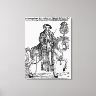 Reiterporträt von Philip II von Spanien Leinwanddruck
