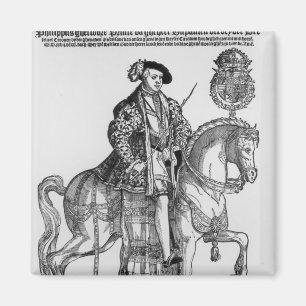 Reiterporträt von Philip II von Spanien Magnet