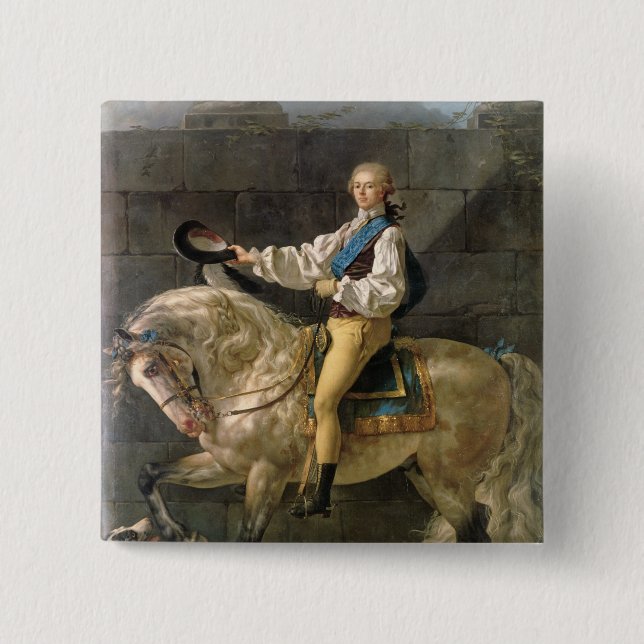 Reiterporträt von Stanislas Kostka Button (Vorderseite)